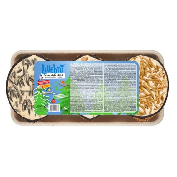 Lillebro Coconut Shells with Bird Food - Image 3